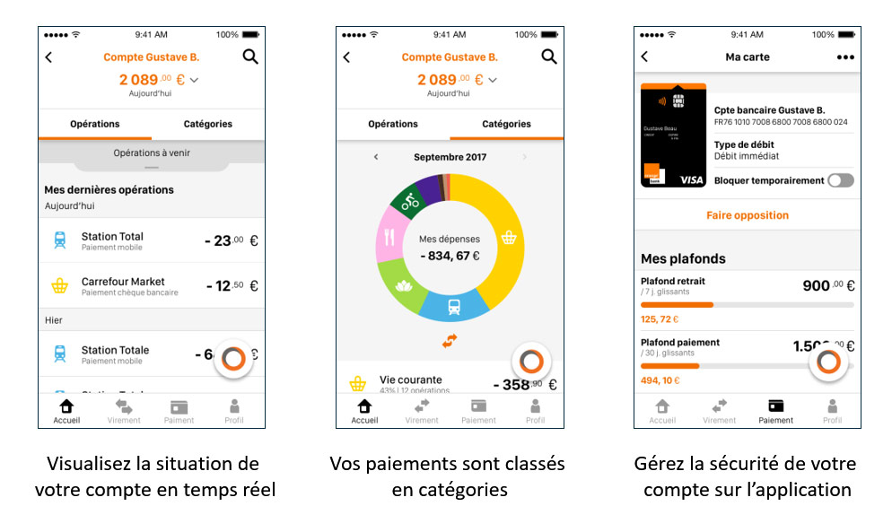 Orange-bank-application mobile
